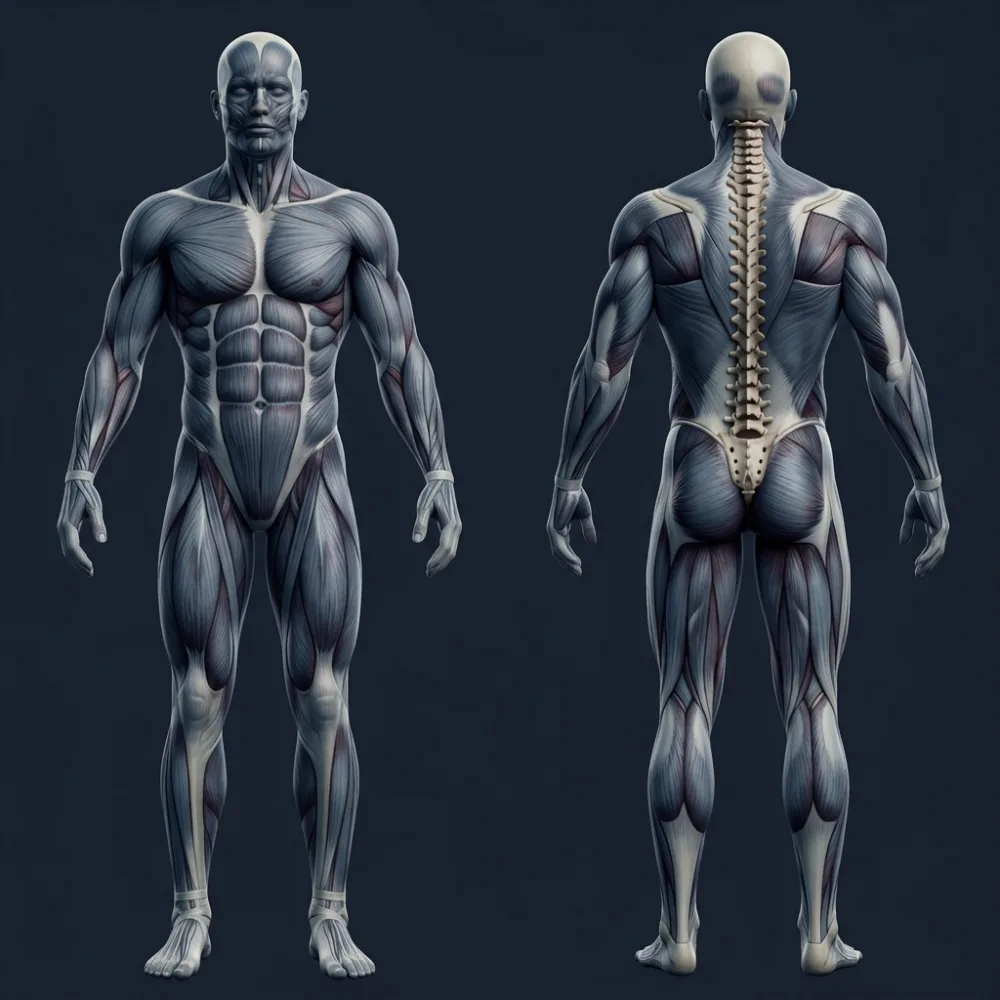 Mapa Anatômico Muscular 3D